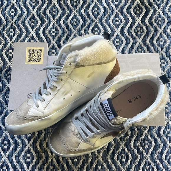 EUC Golden Goose Limited Edition (58 / 300) Mid-Star Leather & Shearling Sz 38 - Picture 13 of 16